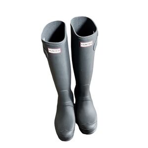 Dark Grey HUNTER rainboots -  tall